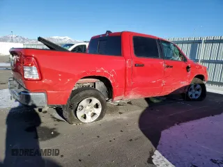 2024 Ram 1500 Big Horn with VIN 1C6RRFFG6RN131025, listed as a Copart auction lot 41797095 with 4,244 mi miles and Clean title. Bid and sale history available at DreamBid. Image 3.