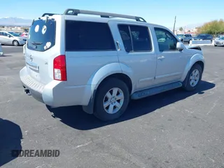 2008 Nissan Pathfinder S with VIN 5N1AR18U48C637311, listed as a IAAI auction lot 41836715 with 167,590 mi miles. Bid and sale history available at carsss.com. Image 4.