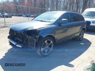 2015 Audi Q7 3.0T Premium Plus with VIN WA1LGAFE1FD015507, listed as a IAAI auction lot 41805130 with 158,687 mi miles. Bid and sale history available at carsss.com. Image 17.