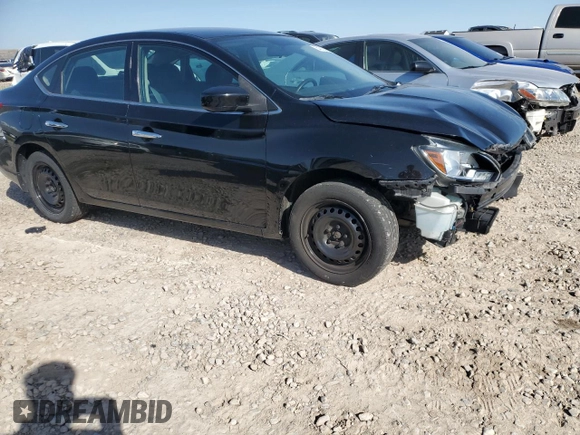2017 Nissan Sentra S with VIN 3N1AB7AP9HY385551, listed as a Copart auction lot 54212455 with 70,175 mi miles and Salvage title. Bid and sale history available at DreamBid. Image 4.