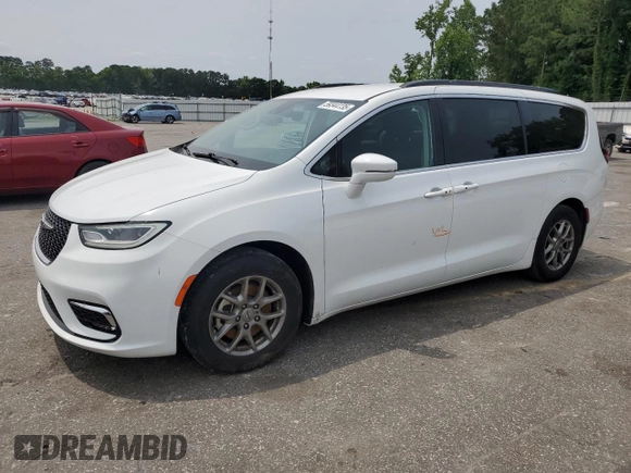 2021 Chrysler Pacifica Touring with VIN 2C4RC1FG5MR500434, listed as a Copart auction lot 59344135 with 45,091 mi miles and Salvage title. Bid and sale history available at DreamBid. Image 1.