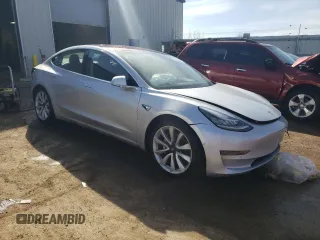 2018 Tesla Model 3 Long Range Battery with VIN 5YJ3E1EB1JF069197, listed as a Copart auction lot 48069465 with Not Provided miles and Salvage Title. Bid and sale history available at DreamBid. Image 4.