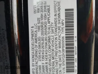 2023 Honda Pilot Sport with VIN 5FNYG2H38PB009596, listed as a Copart auction lot 76626974 with 17,625 mi miles and Salvage Title. Bid and sale history available at carsss.com. Image 13.