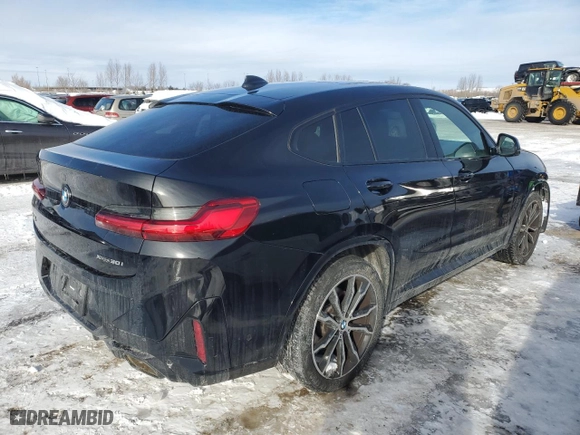 2022 BMW X4 xDrive30i with VIN 5UX33DT02N9M82916, listed as a Copart auction lot 43925715 with NaN miles and Salvage Title. Bid and sale history available at carsss.com. Image 3.