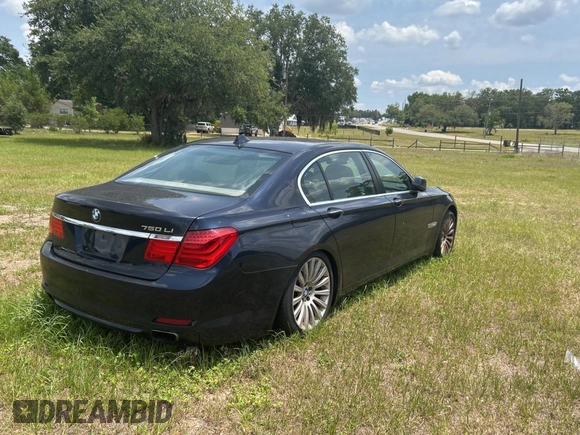 2012 BMW 7 Series 750Li xDrive with VIN WBAKC8C59CC437999, listed as a Copart auction lot 56391955 with 145,420 mi miles and Clean title. Bid and sale history available at DreamBid. Image 4.