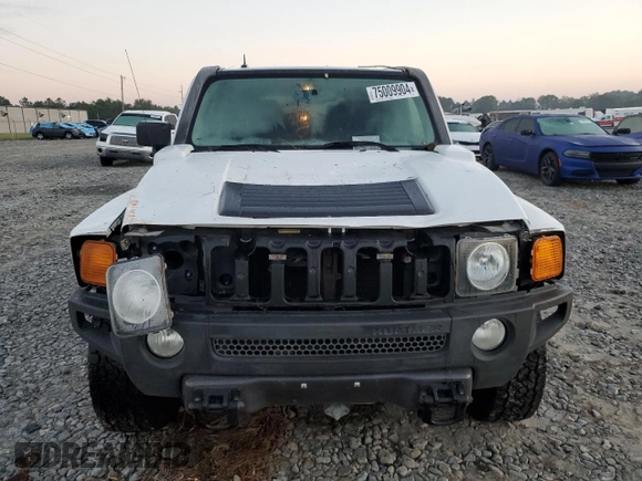 2007 Hummer H3 SUV with VIN 5GTDN13E078177927, listed as a Copart auction lot 75009904 with 127,160 mi miles and Salvage Title. Bid and sale history available at carsss.com. Image 5.