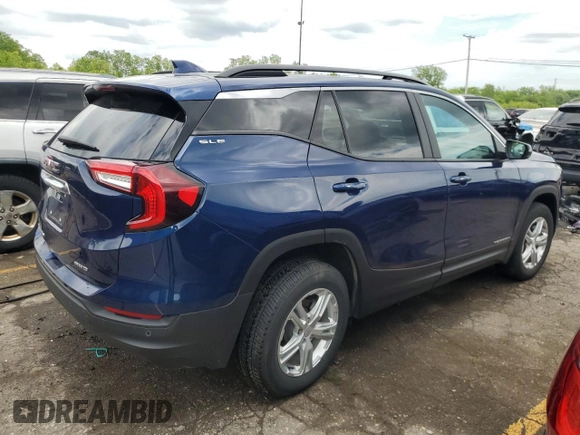2023 GMC Terrain SLE with VIN 3GKALTEG7PL128059, listed as a Copart auction lot 58479105 with 21,190 mi miles and Non repairable. Bid and sale history available at DreamBid. Image 3.