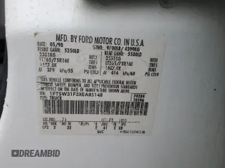 1999 Ford F-350 XL z VIN 1FTSW31F3XEA85148, wystawiony jako Copart lot #45558535 z przebiegiem 379 776 mil mil oraz Szkoda całkowita • Salvage title. Historia ofert i sprzedaży dostępna na DreamBid. Obrazek 12.