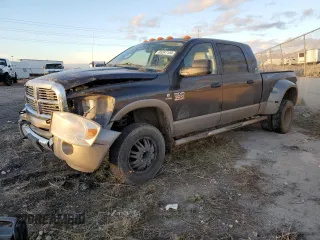 2008 Dodge Ram 3500 Laramie with VIN 3D3MX49A28G188731, listed as a Copart auction lot 85247154 with 214,578 mi miles and Salvage Title. Bid and sale history available at carsss.com. Image 1.