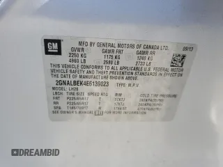 2014 Chevrolet Equinox LT with VIN 2GNALBEK4E6139023, listed as a Copart auction lot 54193345 with 171,853 mi miles and Non Repairable. Bid and sale history available at DreamBid. Image 13.