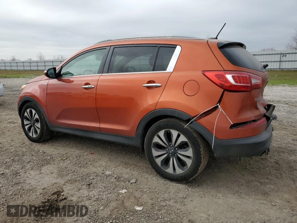 2011 Kia Sportage SX with VIN KNDPCCA64B7113115, listed as a Copart auction lot 44652535 with 222,510 mi miles and Salvage Title. Bid and sale history available at carsss.com. Image 2.