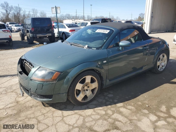 2001 Audi TT with VIN TRUUT28N711048049, listed as a Copart auction lot 51237625 with 119,123 mi miles and Salvage Title. Bid and sale history available at carsss.com. Image 1.
