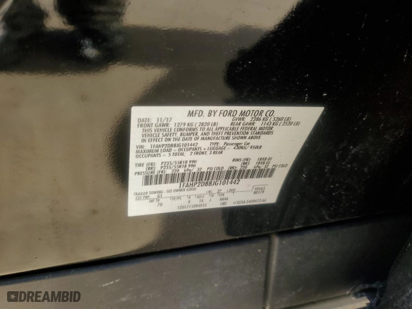 2018 Ford Taurus SE with VIN 1FAHP2D88JG101442, listed as a Copart auction lot 42619375 with 150,554 mi miles and Salvage Title. Bid and sale history available at carsss.com. Image 12.