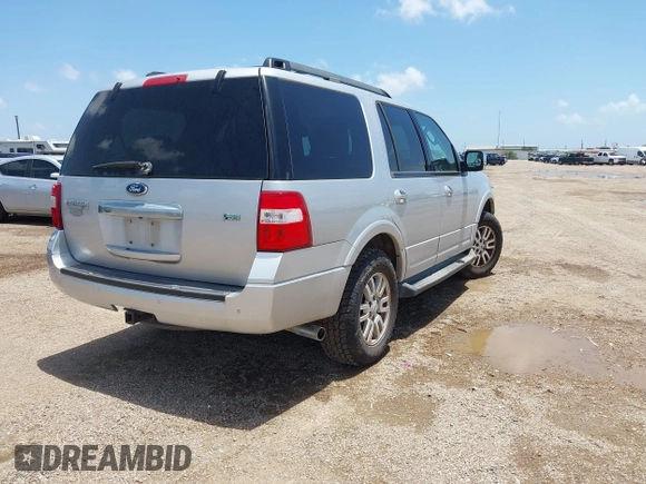 2011 Ford Expedition XLT with VIN 1FMJU1H55BEF22168, listed as a IAAI auction lot 42510766 with 96,498 mi miles and . Bid and sale history available at DreamBid. Image 4.