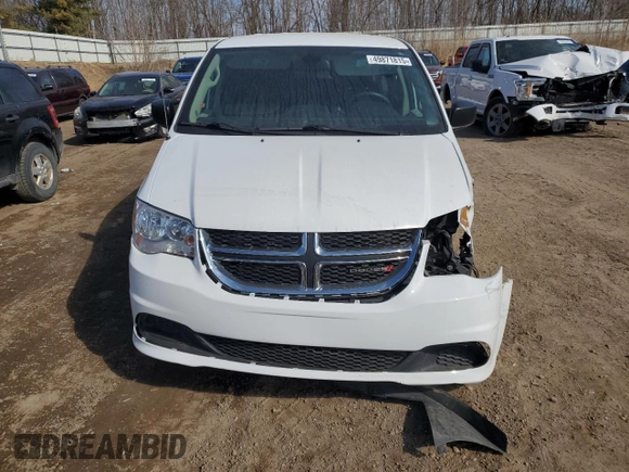 2019 Dodge Grand Caravan SE with VIN 2C4RDGBG5KR796753, listed as a Copart auction lot 49871815 with 97,983 mi miles and Salvage Title. Bid and sale history available at DreamBid. Image 5.