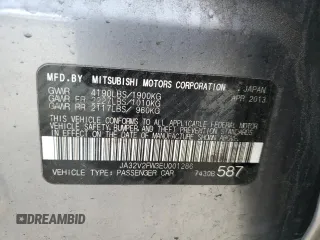 2014 Mitsubishi Lancer SE with VIN JA32V2FW3EU001286, listed as a Copart auction lot 51593775 with 200,252 mi miles and Salvage Title. Bid and sale history available at carsss.com. Image 14.