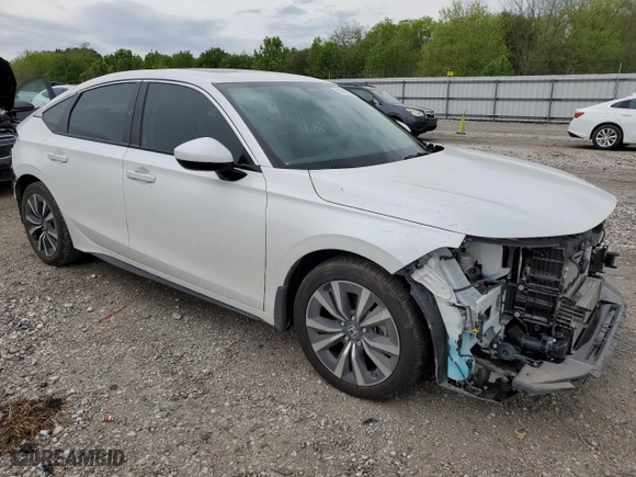 2022 Honda Civic Hatchback EX-L with VIN 19XFL1H74NE016547, listed as a Copart auction lot 51667655 with 34,313 mi miles and Salvage Title. Bid and sale history available at carsss.com. Image 4.