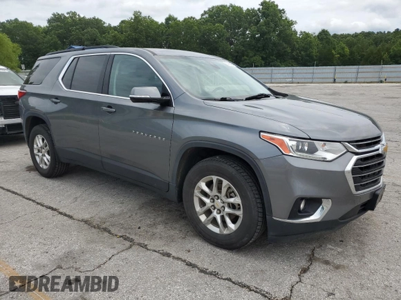 2020 Chevrolet Traverse LT Cloth with VIN 1GNEVGKW7LJ138528, listed as a Copart auction lot 60465095 with 84,996 mi miles and Clean title. Bid and sale history available at DreamBid. Image 4.