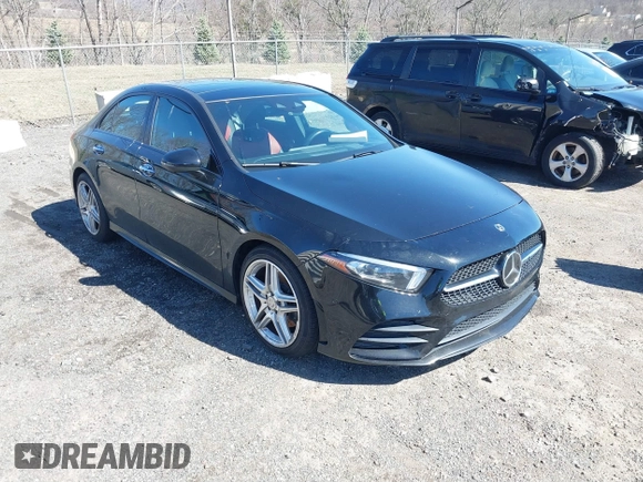 2019 Mercedes-Benz A 220 with VIN WDD3G4FB8KW006661, listed as a IAAI auction lot 41782495 with 54,227 mi miles and . Bid and sale history available at DreamBid. Image 1.