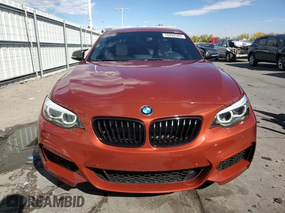 2018 BMW 2 Series M240i with VIN WBA2J5C57JVC07127, listed as a Copart auction lot 76994584 with 51,297 mi miles and Salvage title. Bid and sale history available at DreamBid. Image 5.