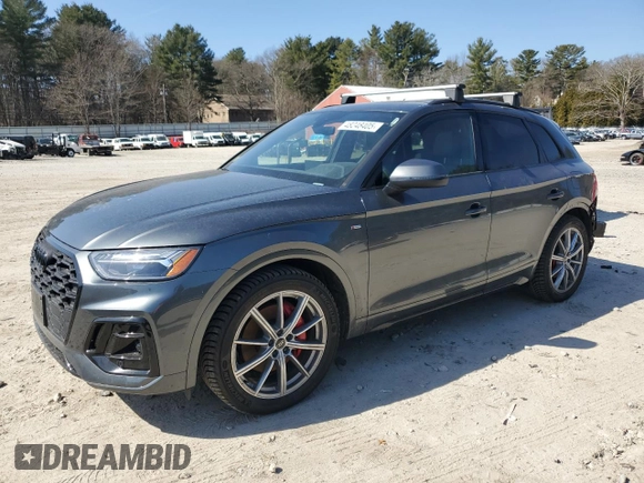 2024 Audi Q5 S line Premium Plus z VIN WA1E2AFY0R2104938, wystawiony jako Copart lot #48248405 z przebiegiem 9 118 mil mil oraz Szkoda całkowita • Salvage title. Historia ofert i sprzedaży dostępna na DreamBid. Obrazek 1.