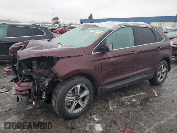 2024 Ford Edge SEL with VIN 2FMPK4J9XRBA59982, listed as a Copart auction lot 44008745 with 0 mi miles and Salvage Title. Bid and sale history available at carsss.com. Image 1.
