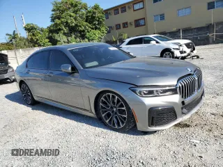 2020 BMW 7 Series 740i with VIN WBA7T2C02LCD43327, listed as a Copart auction lot 52796565 with 79,744 mi miles and Non Repairable. Bid and sale history available at carsss.com. Image 4.