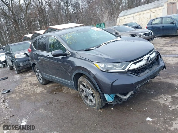 2019 Honda CR-V EX-L with VIN 2HKRW2H82KH665774, listed as a IAAI auction lot 41287840 with 33,099 mi miles. Bid and sale history available at carsss.com. Image 1.