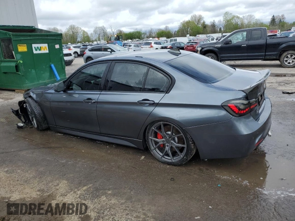 2017 BMW 3 Series 320i xDrive with VIN WBA8E5G32HNU45014, listed as a Copart auction lot 55808265 with 65,578 mi miles and Salvage title. Bid and sale history available at DreamBid. Image 2.