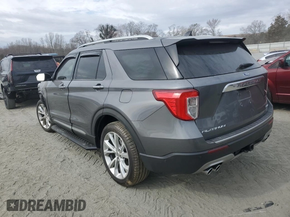 2021 Ford Explorer Platinum with VIN 1FM5K8HC1MGB57882, listed as a Copart auction lot 47325365 with 61,344 mi miles and Salvage Title. Bid and sale history available at carsss.com. Image 2.