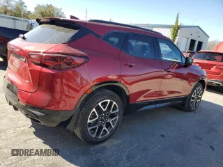 2023 Chevrolet Blazer RS with VIN 3GNKBKRS0PS234023, listed as a Copart auction lot 47880125 with 16,303 mi miles and Salvage title. Bid and sale history available at DreamBid. Image 3.