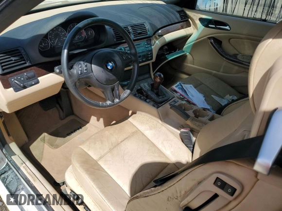 2003 BMW 3 Series 330Ci with VIN WBABS53463JU98716, listed as a Copart auction lot 74505954 with 0 mi miles and Non Repairable. Bid and sale history available at carsss.com. Image 8.