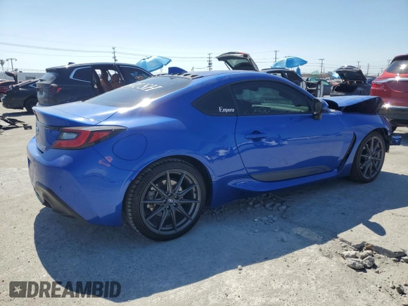 2022 Subaru BRZ Limited with VIN JF1ZDBF19N8703277, listed as a Copart auction lot 53993605 with 21,811 mi miles and Salvage title. Bid and sale history available at DreamBid. Image 3.