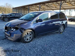 2017 Honda Odyssey SE with VIN 5FNRL5H36HB025430, listed as a Copart auction lot 87641025 with 123,258 mi miles and Salvage Title. Bid and sale history available at carsss.com. Image 1.