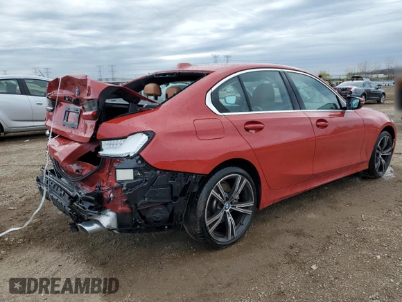 2024 BMW 3 Series 330i xDrive with VIN 3MW89FF09R8E04692, listed as a Copart auction lot 54345295 with 20,920 mi miles and Salvage title. Bid and sale history available at DreamBid. Image 3.