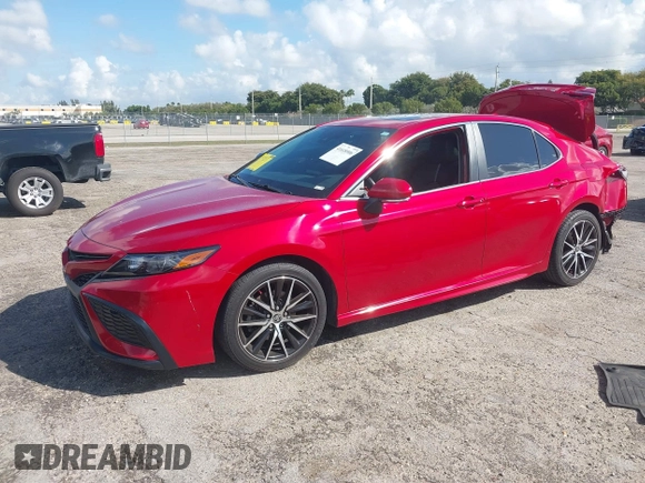 2022 Toyota Camry SE with VIN 4T1S11AK1NU052325, listed as a IAAI auction lot 41618906 with 64,632 mi miles and . Bid and sale history available at DreamBid. Image 2.