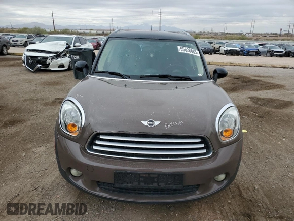 2013 MINI Countryman z VIN WMWZB3C53DWM31457, wystawiony jako Copart lot #55528885 z przebiegiem 137 279 mil mil oraz Szkoda całkowita • Salvage title. Historia ofert i sprzedaży dostępna na DreamBid. Obrazek 5.