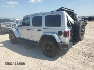 2024 Jeep Wrangler Sahara with VIN 1C4RJXP60RW122620, listed as a Copart auction lot 50622135 with 22,238 mi miles and Salvage Title. Bid and sale history available at DreamBid. Image 2.