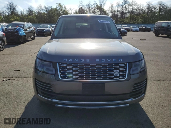 2018 Land Rover Range Rover with VIN SALGS2RE9JA380477, listed as a Copart auction lot 63457955 with 46,568 mi miles and Salvage title. Bid and sale history available at DreamBid. Image 5.