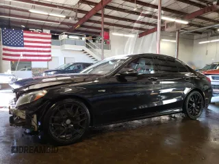 2017 Mercedes-Benz C 43 AMG with VIN 55SWF6EB2HU182530, listed as a Copart auction lot 88768615 with 137,793 mi miles and Salvage Title. Bid and sale history available at DreamBid. Image 1.