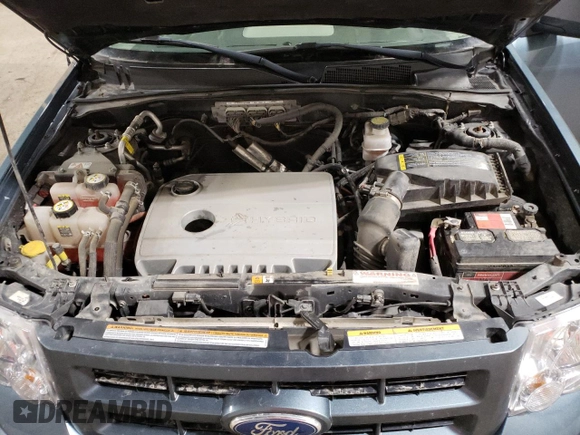 2011 Ford Escape Hybrid with VIN 1FMCU5K36BKB75605, listed as a Copart auction lot 47722395 with 62,661 mi miles and Salvage title. Bid and sale history available at DreamBid. Image 11.
