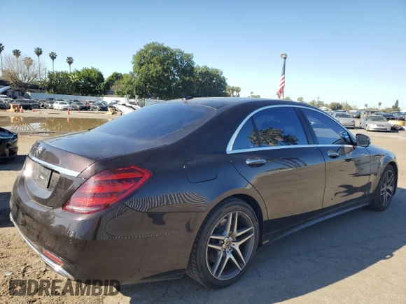 2018 Mercedes-Benz S 560 with VIN WDDUG8DB2JA369175, listed as a Copart auction lot 50404675 with 50,311 mi miles and Salvage Title. Bid and sale history available at carsss.com. Image 3.