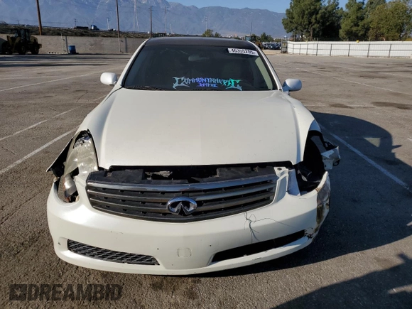 2005 Infiniti G35 Sedan with VIN JNKCV51E95M223951, listed as a Copart auction lot 46355205 with 176,999 mi miles and Salvage Title. Bid and sale history available at carsss.com. Image 5.