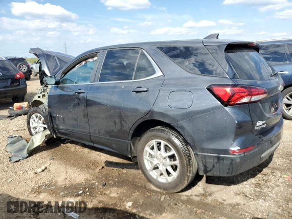 2023 Chevrolet Equinox LT with VIN 3GNAXKEG0PS156762, listed as a Copart auction lot 55434295 with 36,898 mi miles and Salvage title. Bid and sale history available at DreamBid. Image 2.