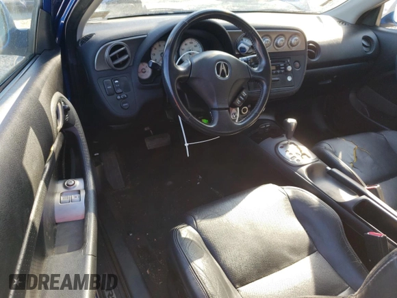 2005 Acura RSX with VIN JH4DC54885S002515, listed as a Copart auction lot 80647994 with 138,461 mi miles and Salvage Title. Bid and sale history available at carsss.com. Image 8.