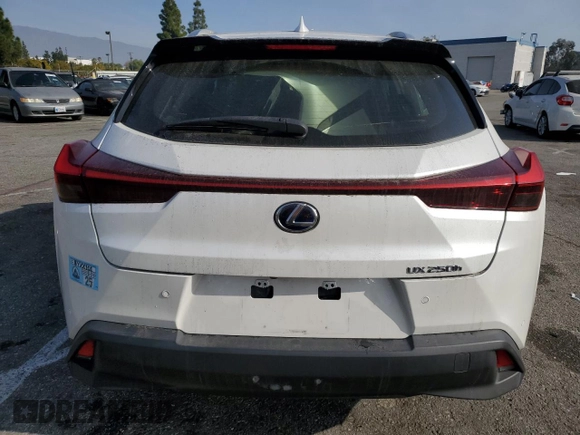 2022 Lexus UX 250h with VIN JTHX9JBH2N2056285, listed as a Copart auction lot 87221214 with 33,377 mi miles and Salvage title. Bid and sale history available at DreamBid. Image 6.