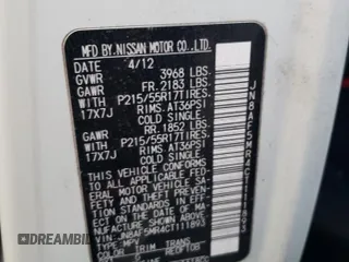 2012 Nissan Juke SL with VIN JN8AF5MR4CT111893, listed as a Copart auction lot 84082694 with 155,585 mi miles and Salvage Title. Bid and sale history available at carsss.com. Image 12.