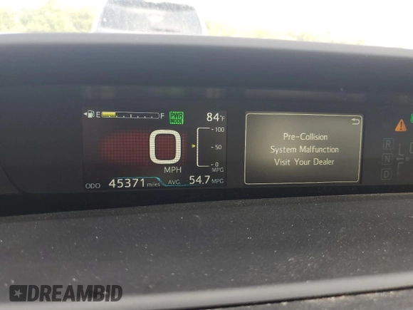 2022 Toyota Prius L Eco с VIN JTDKAMFU7N3179392, выставлен на аукционе Copart как лот 57717725 с пробегом 45 371 миль миль и Списание • Salvage title. История ставок и продаж доступна на DreamBid. Изображение 9.