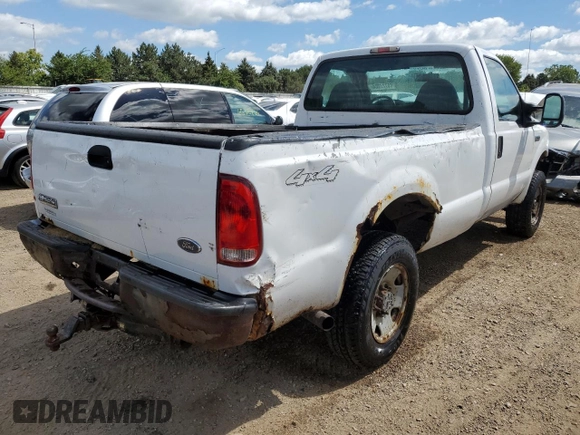 2007 Ford F-250 XL with VIN 1FTNF21577EA03016, listed as a Copart auction lot 65727204 with 132,073 mi miles and Salvage Title. Bid and sale history available at DreamBid. Image 3.