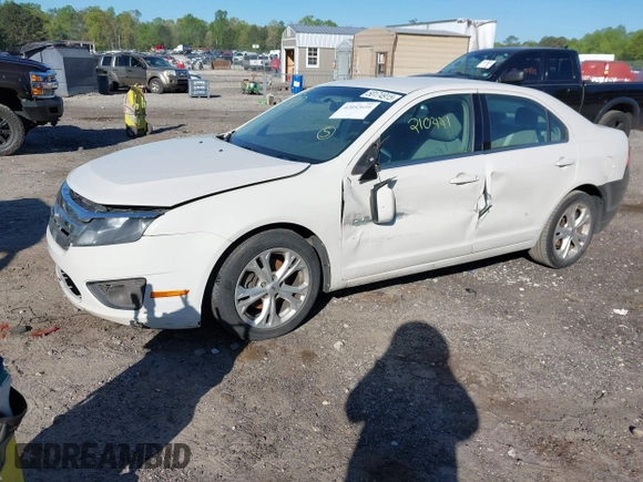 2012 Ford Fusion SE with VIN 3FAHP0HA9CR402640, listed as a IAAI auction lot 42052610 with 210,441 mi miles and . Bid and sale history available at carsss.com. Image 2.